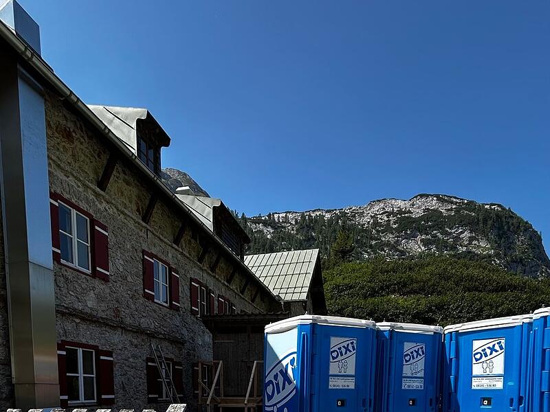 Mobile Toiletten in den Berchtesgadener Alpen