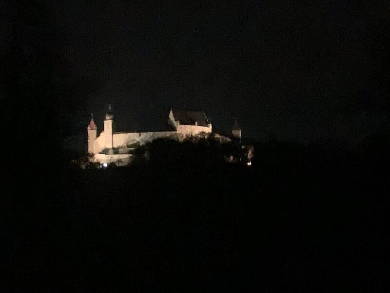 Für 26 Minuten war die Veste Coburg wieder angestrahlt.