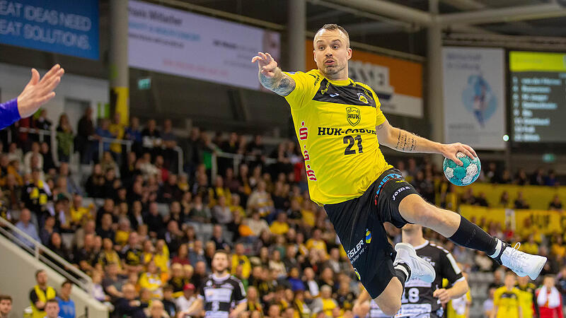 HSC-Rechtsau&szlig;en Florian Billek erzielte sieben Treffer beim Dessau-Ro&szlig;lauer HV.