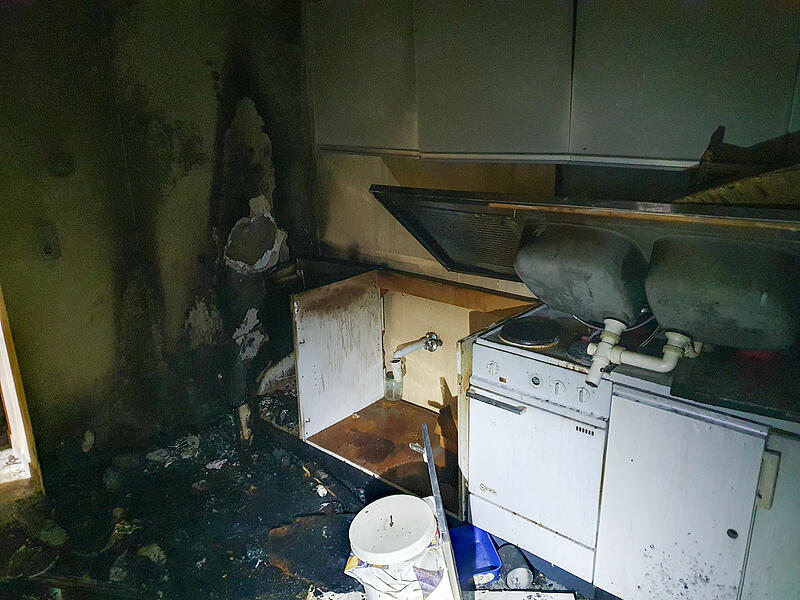 Feuerwehreinsatz Bad Br&uuml;ckenau: K&uuml;chenbrand Obdachlosenheim