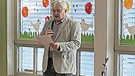 Den Startschuss gab eine Autorenlesung mit Norbert Lingen. Er besuchte die Kinder der ersten bis vierten Klassen und gab Einblick in seine Arbeit. Den Startschuss gab eine Autorenlesung mit Norbert Lingen. Er besuchte die Kinder der ersten bis vierten Klassen und gab Einblick in seine Arbeit.