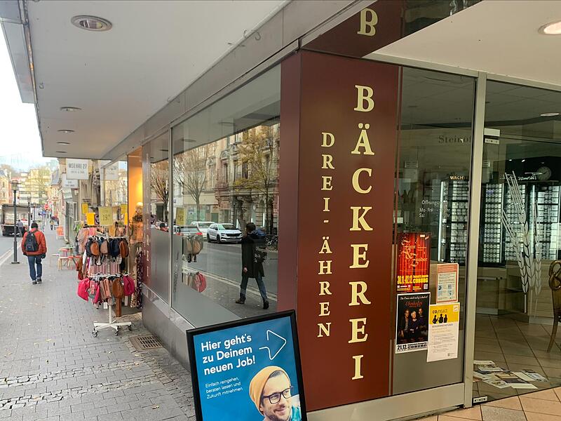 Die Filiale der &bdquo;Drei &Auml;hren B&auml;ckerei&ldquo; in Coburg ist nun schon seit mehreren Wochen geschlossen.