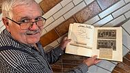 Gründungsmitglied Günter Fuchsbauer ist heute noch in der Abteilungsleitung. Die Chronik der Tischtennisabteilung in Weisendorf wurde sorgfältig geführt.
