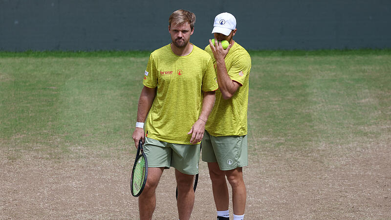 F&uuml;r Kevin Krawietz (links) und Tim P&uuml;tz reichte es in Halle nicht ganz zum gro&szlig;en Coup. Im Finale hatten sie knapp das Nachsehen.