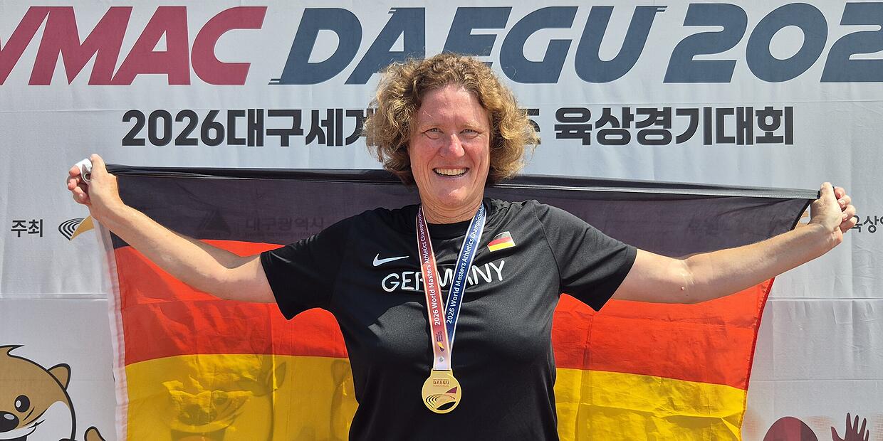 Martina Greithanner sails the discus to World Championship gold
