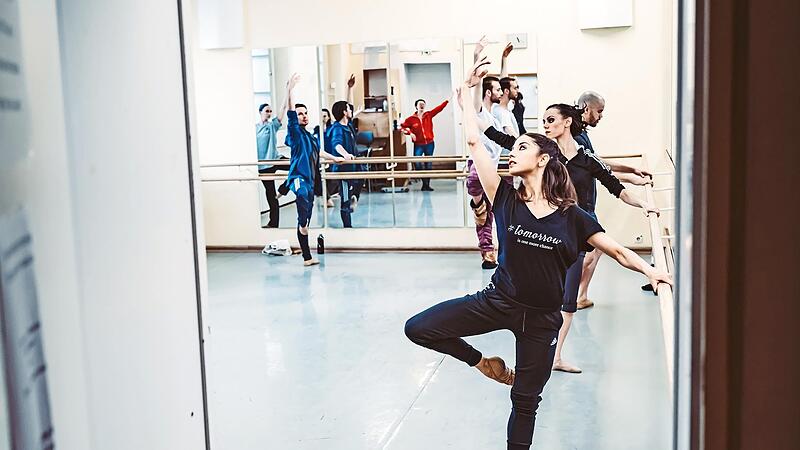 Das Coburger Ballett (hier ein Blick in den Probensaal) erlaubt heute Abend, bei seiner Arbeit zuzusehen.