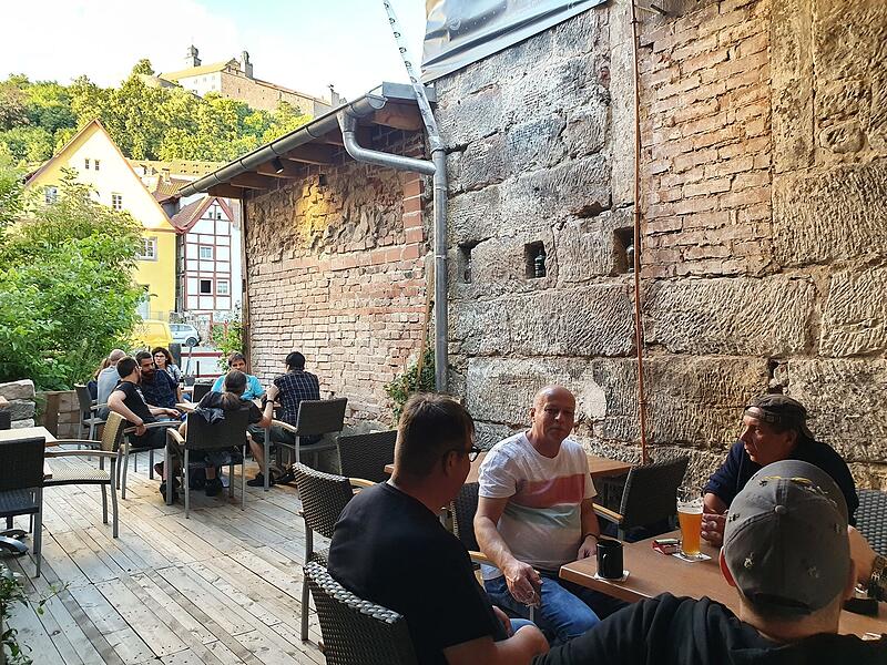 Der Backstage-Biergarten