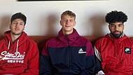 Wohnten in Bamberg-Ost in einer gemeinsamen WG (von links): Leon Bulic, Jannis Sonnefeld und Tyreese Blunt