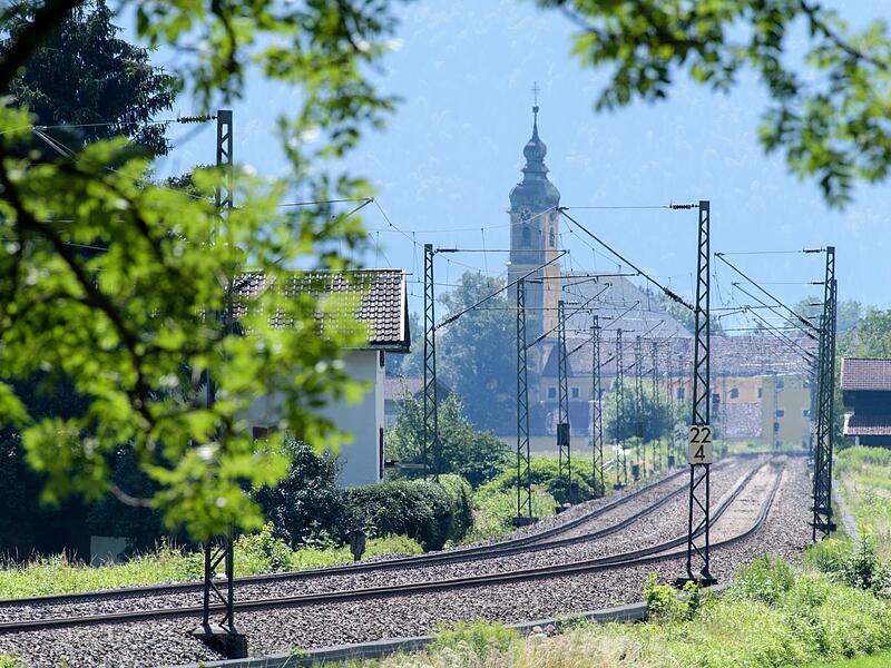 Bahntrasse im Inntal Bahntrasse im Inntal
