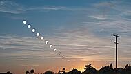 Erst vor kurzem war eine partielle Sonnenfinsternis zu erleben. Visualisierung: Waltschew/Sternwarte Feuerstein