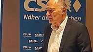 Lokalhistoriker Wolfgang Schoberth ging auf die Geschichte der CSU Marktleugast ein.