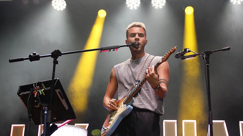 Malik Harris begeisterte das Publikum der BR-Radltour in Hammelburg.