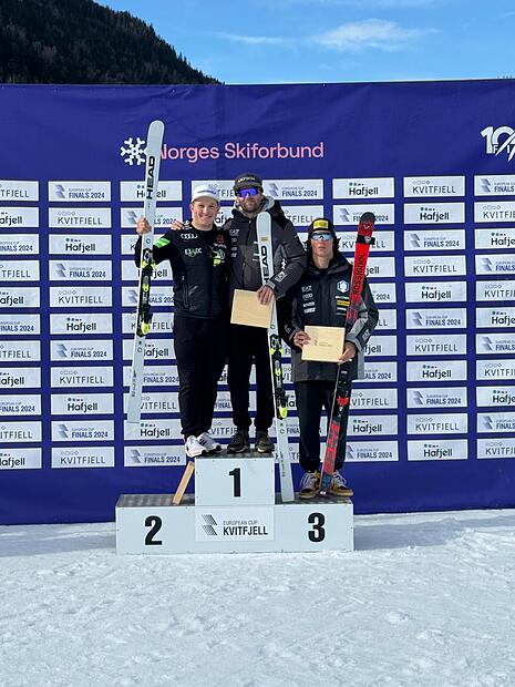 Jacob Schramm gewinnt beim Europacup-Finale in Kvitfjell gemeinsam mit dem Italiener Nicolo Molteni das Super-G-Rennen.