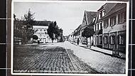 Blick vom einstigen Hindenburgplatz auf die ehemalige Adolf-Hitler-Straße in Höchstadt.