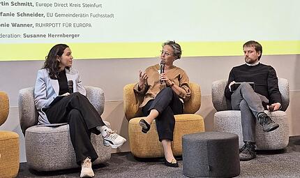 Beim Netzwerktreffen in Frankfurt: (von links) Susanne Herrnberger, Leonie Wanner, Stefanie Schneider, Martin Schmitt, Dr. Natascha Zeitel-Bank.