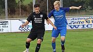 Vierfach-Torsch&uuml;tze Rafael Wolf (l.) und der SV Pettstadt setzten sich in der Kreisliga beim SV Walsdorf und Sebastian Stein nach einem 0:2-Pausenr&uuml;ckstand noch mit 5:2 durch.