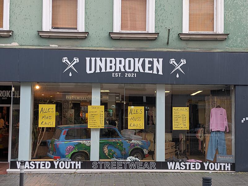 Unbroken Skaterladen schließt Unbroken Skaterladen schließt