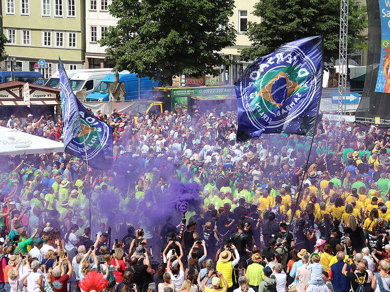 Trommeln für den Frieden beim Samba-Festival in Coburg 2025