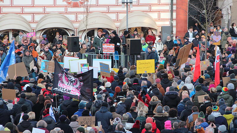 Demo gegen die AfD und Rechts in Coburg