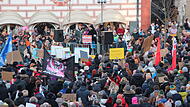 Demo gegen die AfD und Rechts in Coburg