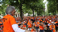 Kent Nagano, der Weltklasse-Dirigent, beim Symphonic Mob: sein Gesicht war ein einziges Strahlen.