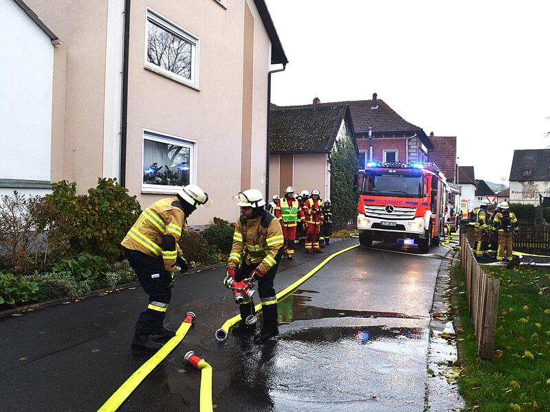 Die Rettungskräfte rückten aus dem ganzen Landkreis Lichtenfels an.