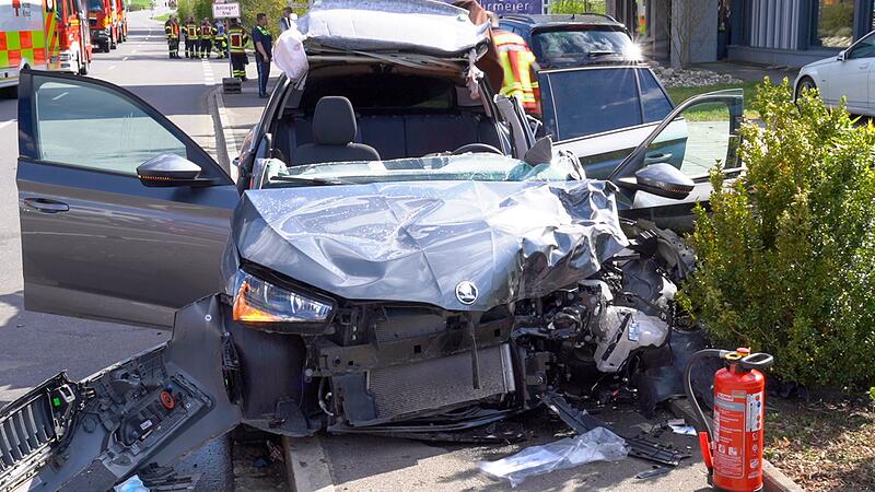 Schweren Verkehrsunfall in Nabburg