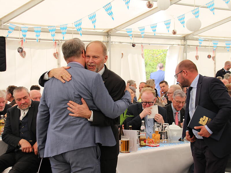 Verabschiedung von B&uuml;rgermeister Bernd Reisenweber in Ebersdorf bei Coburg