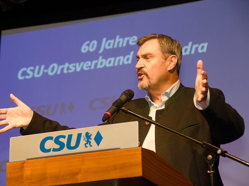 Feier 60 Jahre CSU Schondra mit Ministerpräsident Markus Söder