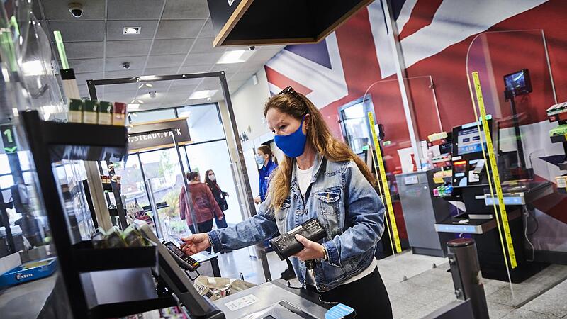 Aldi &bdquo;Shop & Go&ldquo;-Store in London. Dort gibt es keine Kassen mehr, und keine Kassierer.