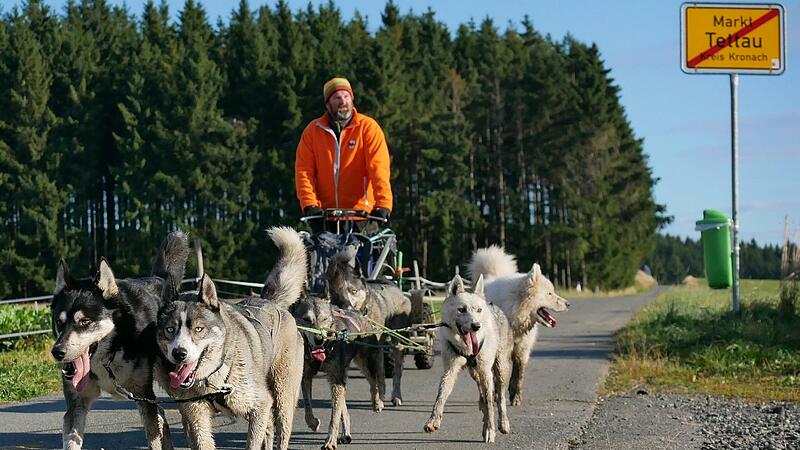 Timo Litt bei der R&uuml;ckkehr von der Trainingsstrecke nach Tettau.