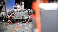 Fahrgestell mit Batterie f&uuml;r ein E-Auto