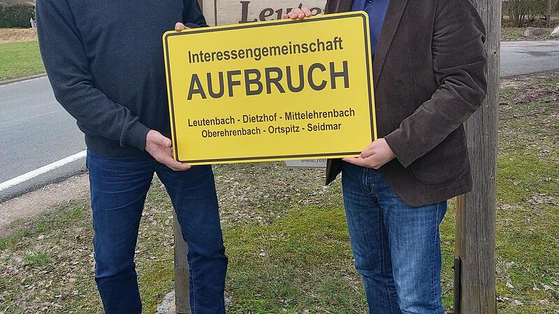 Bernhard Galster (l.) und Matthias Reubel von der IG Aufbruch Leutenbach stellen den nächsten Antrag an den Gemeinderat.Forchheim & Fränkische Schweiz Bernhard Galster (l.) und Matthias Reubel von der IG Aufbruch Leutenbach stellen den nächsten Antrag an den Gemeinderat.Forchheim & Fränkische Schweiz