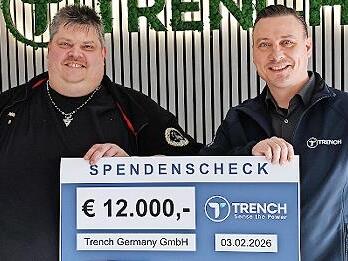 Gesch&auml;ftsf&uuml;hrer Marco Richter (rechts) mit Betriebsratsvorsitzender Marco Gottschling (links).