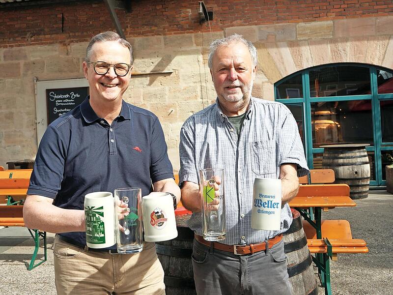Die Stadtführer hinter der ProBierTour – Peter Göbel (links) und Jürgen Hofmann. Die neue Erlebnisführung findet erstmal am 16. Mai statt. Anmeldung läuft. Die Stadtführer hinter der ProBierTour – Peter Göbel (links) und Jürgen Hofmann. Die neue Erlebnisführung findet erstmal am 16. Mai statt. Anmeldung läuft.