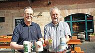 Die Stadtf&uuml;hrer hinter der ProBierTour &ndash; Peter G&ouml;bel (links) und J&uuml;rgen Hofmann. Die neue Erlebnisf&uuml;hrung findet erstmal am 16. Mai statt. Anmeldung l&auml;uft.