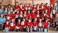 Die erfolgreichen Weismainer L&ouml;schkids mit Kreisbrandmeister Christian Kunstmann und stellvertretendem Kreisjugendfachbereichsleiter Roland Dauer.