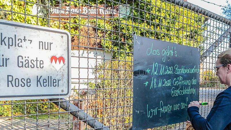 Inhaberin Andrea Konrad &ouml;ffnet den Wilde-Rose-Keller heuer zum ersten Mal in der kalten Jahreszeit. Auch andere Bamberger Keller haben ein Winter-Angebot.