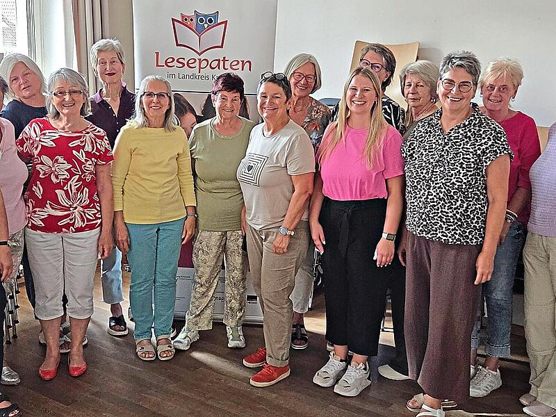 Das Lesepaten-Team beim Austauschtreffen in Kronach. Kobe Kronach