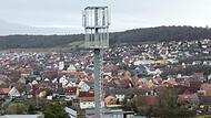 40 Meter ist der neue Handymast bei Fuchsstadt hoch.
