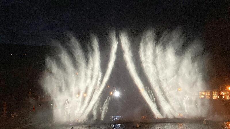 Multimedia-Show im Rosengarten