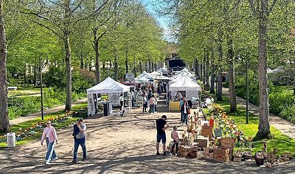Beim Spaziergang durch den Park gab es bei der LebensART viel zu entdecken.