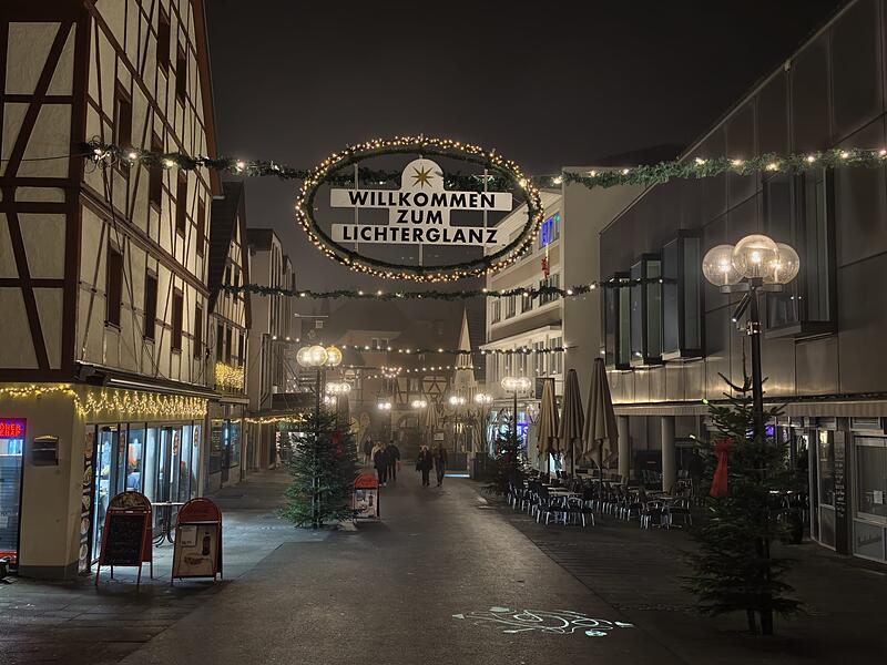 Lichterglanz Bad Kissingen Schild am Eingang des Lichterglanz