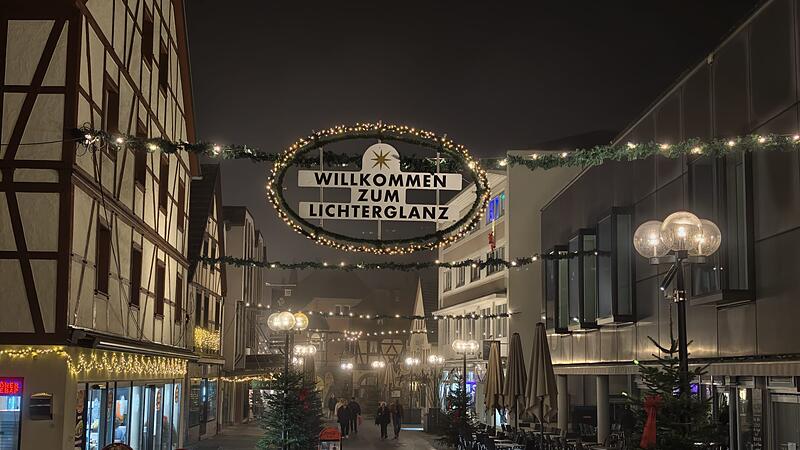 Schild am Eingang des Lichterglanz