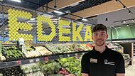 Edeka Neueröffnung Herzo Base Cedrik Bächmann leitet die neue Edeka-Filiale in Herzogenaurach mit rund 50 Mitarbeitenden als Geschäftsführer.