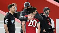 Jürgen Klopp und Diogo Jota (vorn)