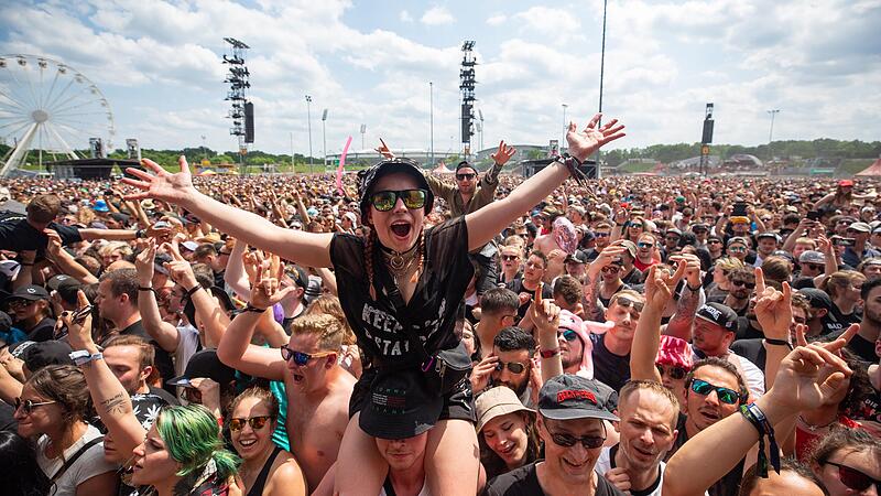 Auch im Sommer 2024 werden Musikfans in Franken wieder voll auf ihre Kosten kommen. Das Foto entstand bei Rock im Park in N&uuml;rnberg im vergangenen Jahr. &nbsp;