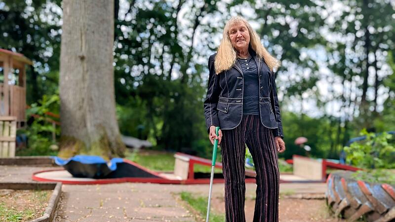 Anne Gru&szlig;ka, Besitzerin Minigolf Coburg