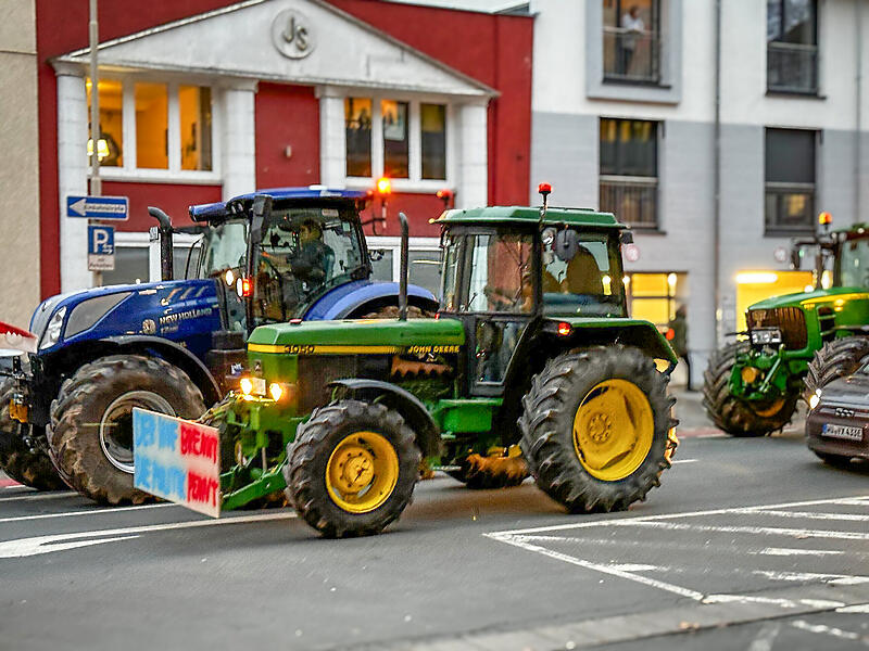 Protestaktion der Landwirte in Kulmbach
