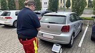 In diesem Auto wurde der Versuch unter ständiger Beobachtung durchgeführt.